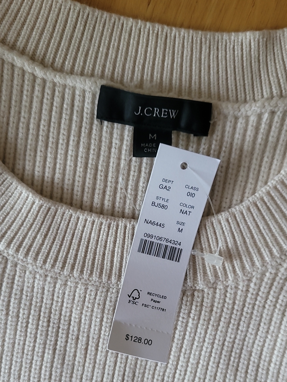 J.Crew Ribbed Stretch Crewneck Sweater - Picture 5 of 12